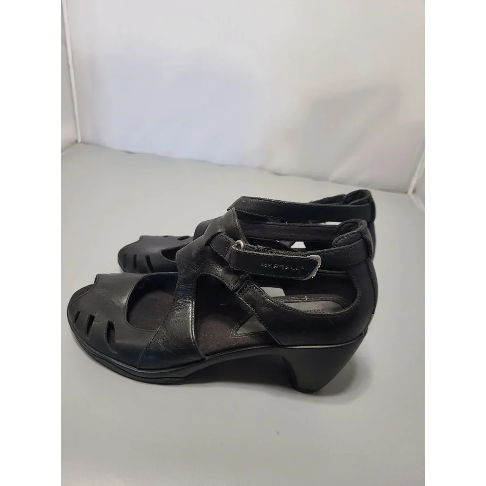 Merrell Black Cycling Performance Footwear Leather size 7 - Picture 4 of 7